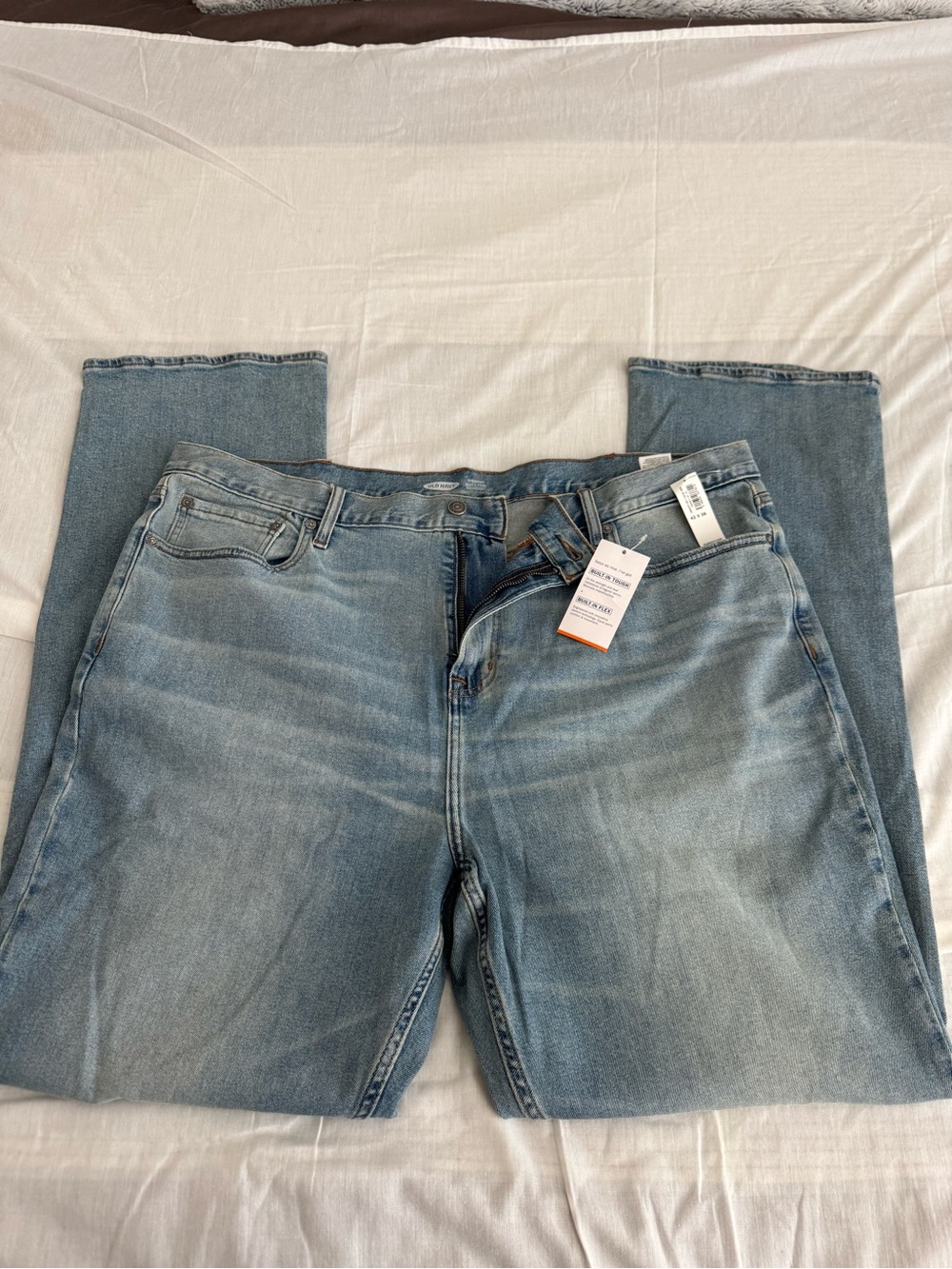 Old Navy Men's Straight Light Blue Denim Jeans